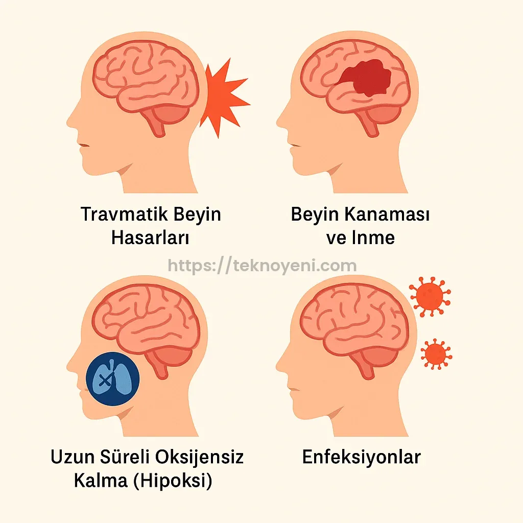 Beyin Ölümü Nedir? Belirtileri, Nedenleri ve Organ Bağışıyla İlişkisi 3 Beyin Olumunun Nedenleri
